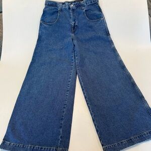 Vintage Results Brand Y2K Wide Leg Baggy Grunge Style Jeans Mens Size 34